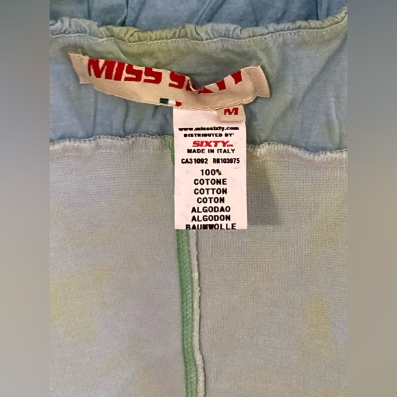 NWOT Y2k Miss Sixty Tie Dye Tank Top - Picture 5 of 8
